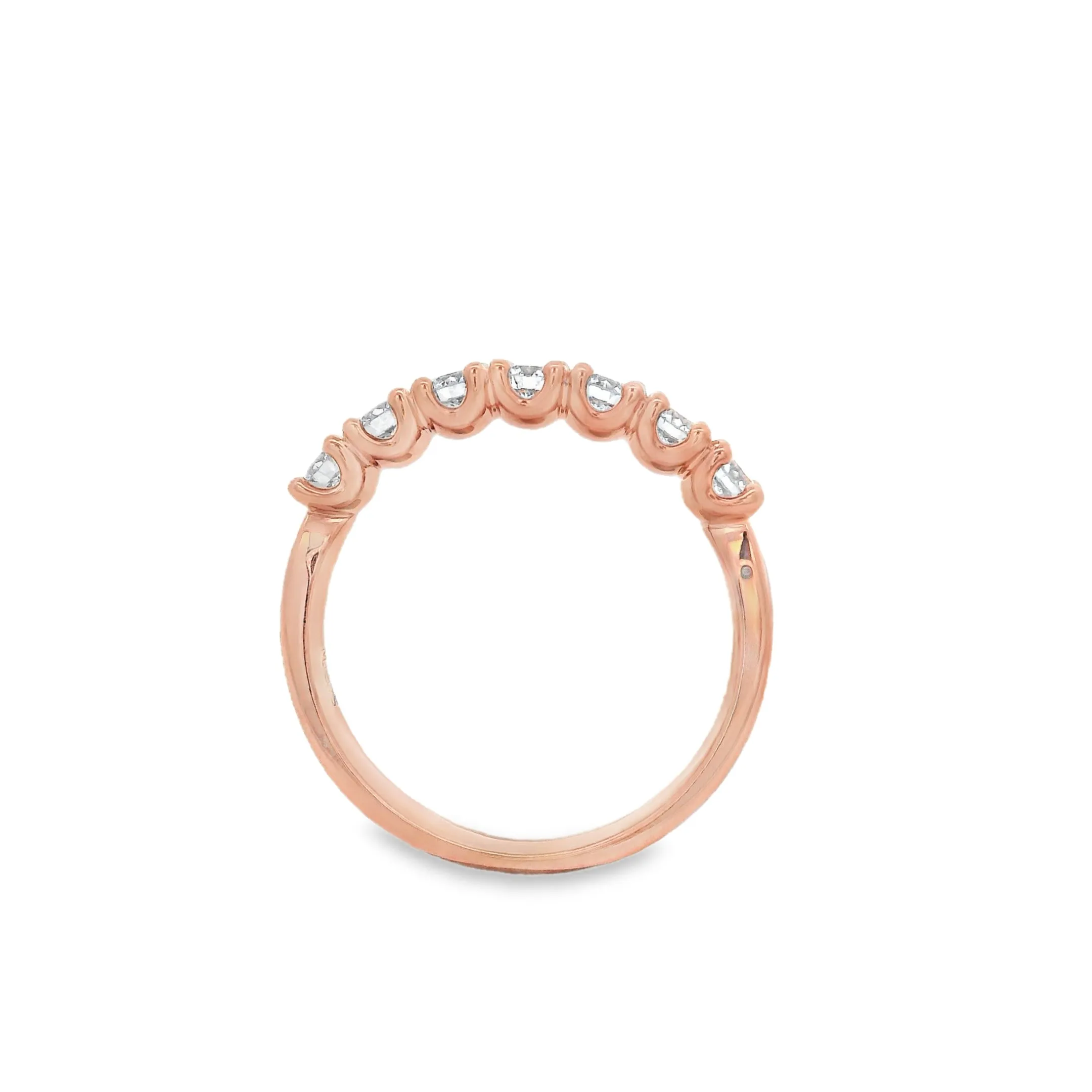 9ct Rose Gold Round Brilliant Lab Grown Diamond Eternity Band TDW= 0.70ct R-00078