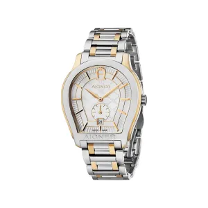 AIGNER Men's Vicenza Silver and Gold Watch