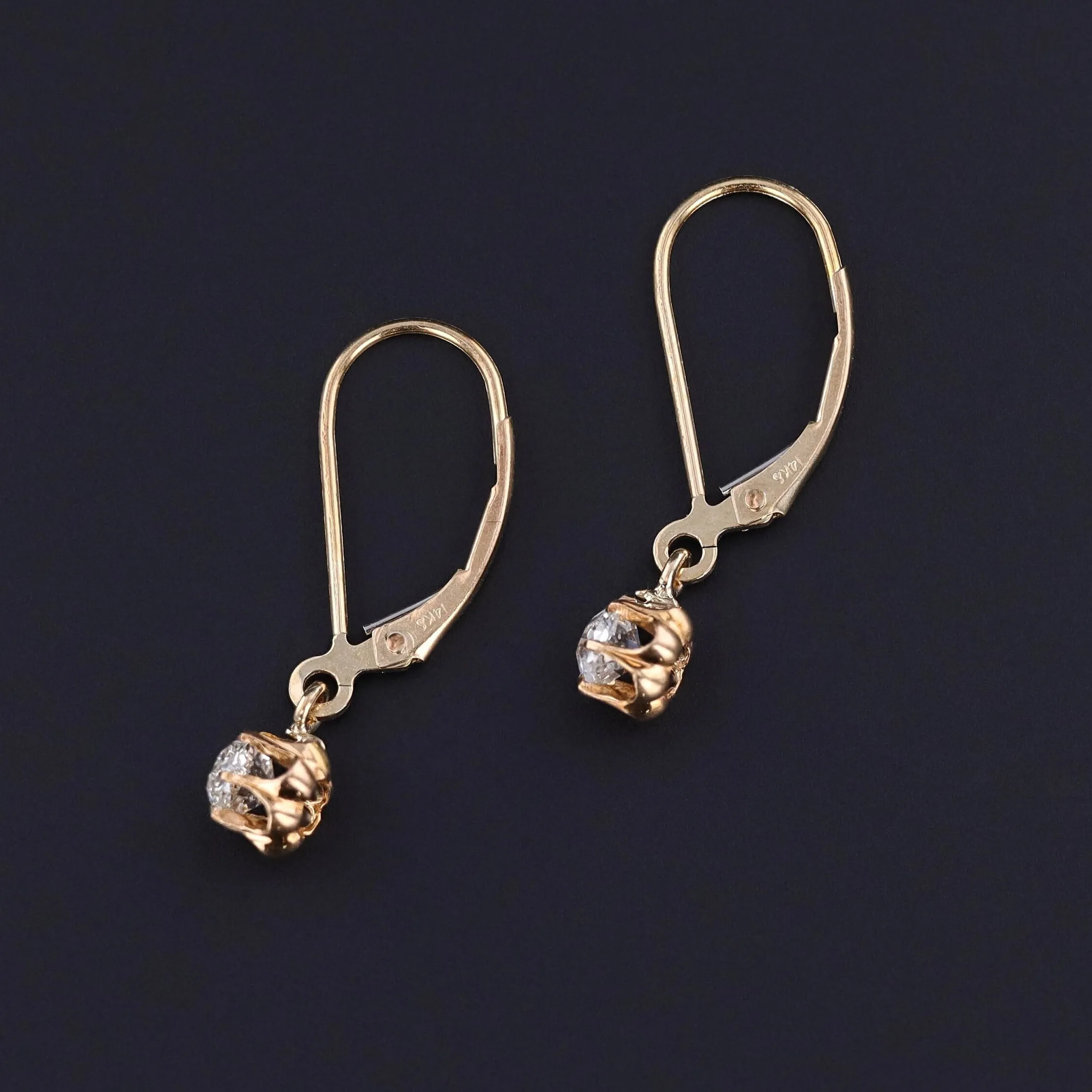 Antique Diamond Conversion Earrings