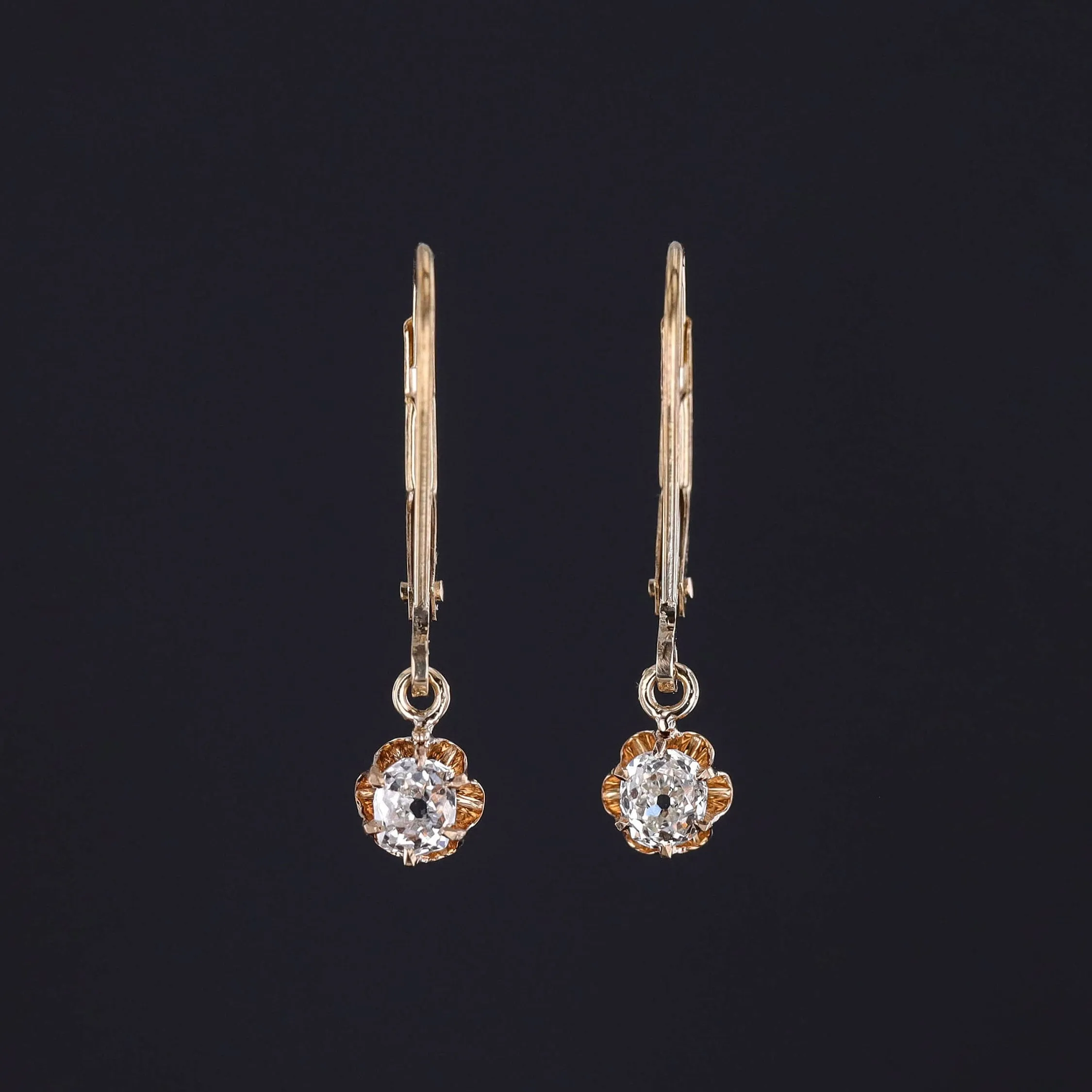 Antique Diamond Conversion Earrings