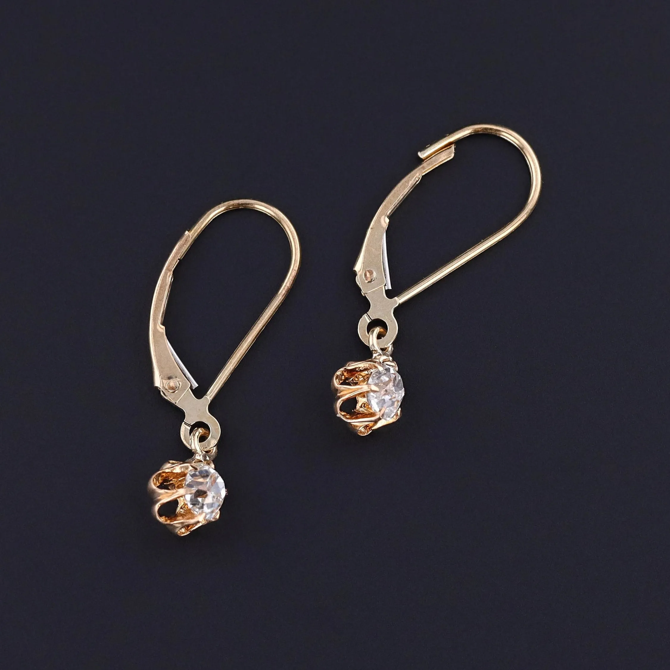 Antique Diamond Conversion Earrings