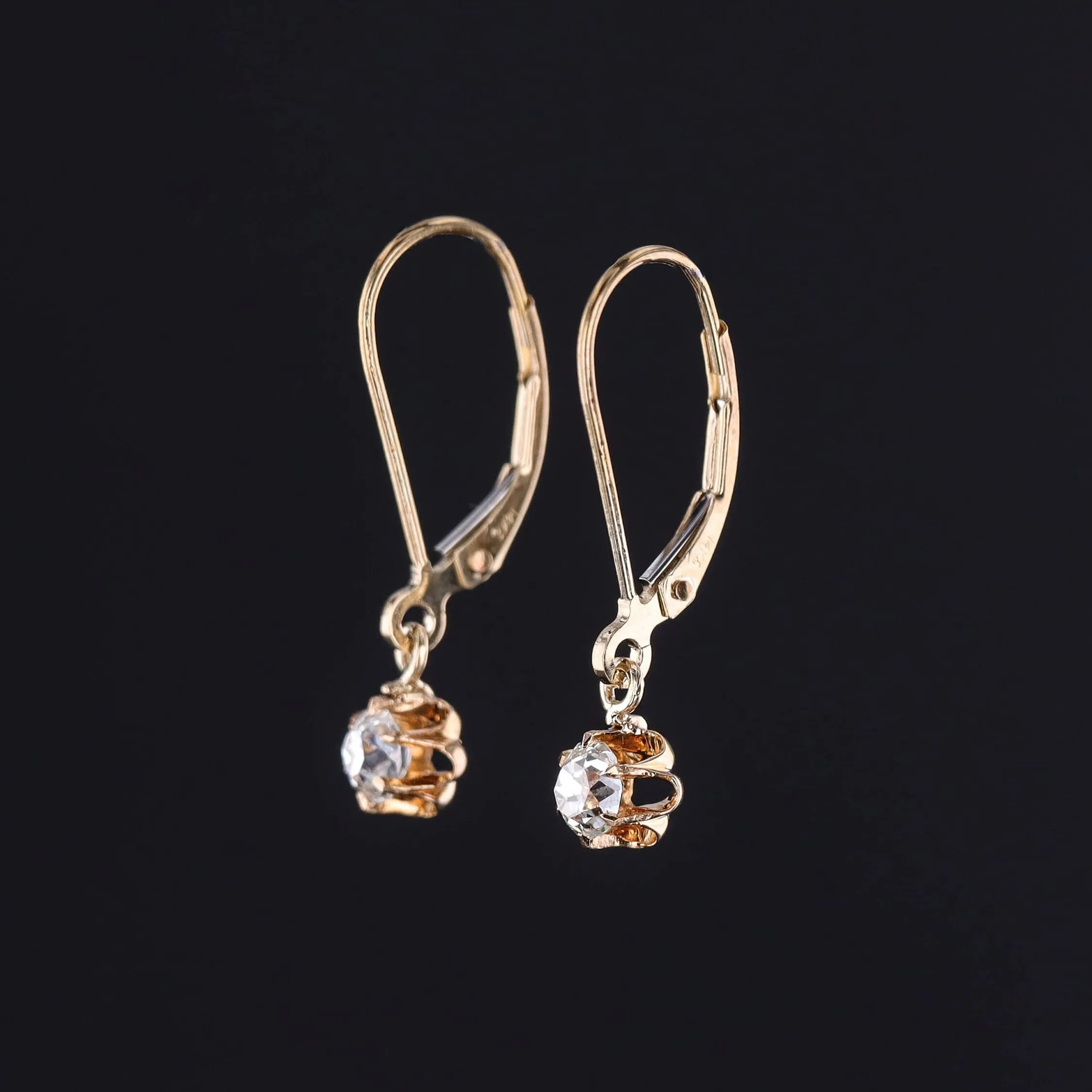 Antique Diamond Conversion Earrings