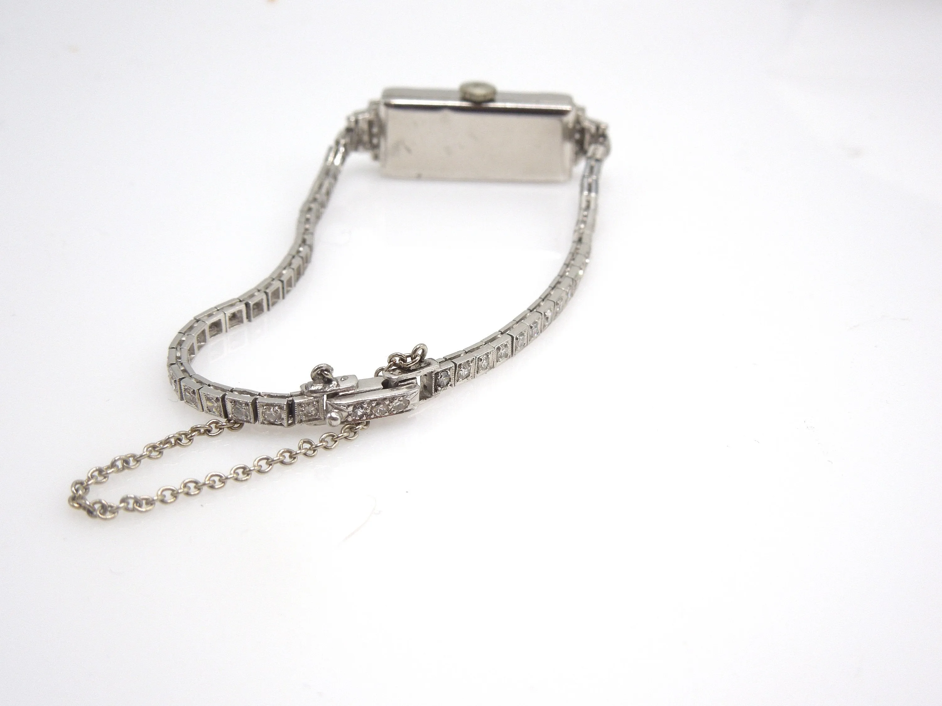 Antique Platinum and Diamond Rodania Ladies Wristwatch
