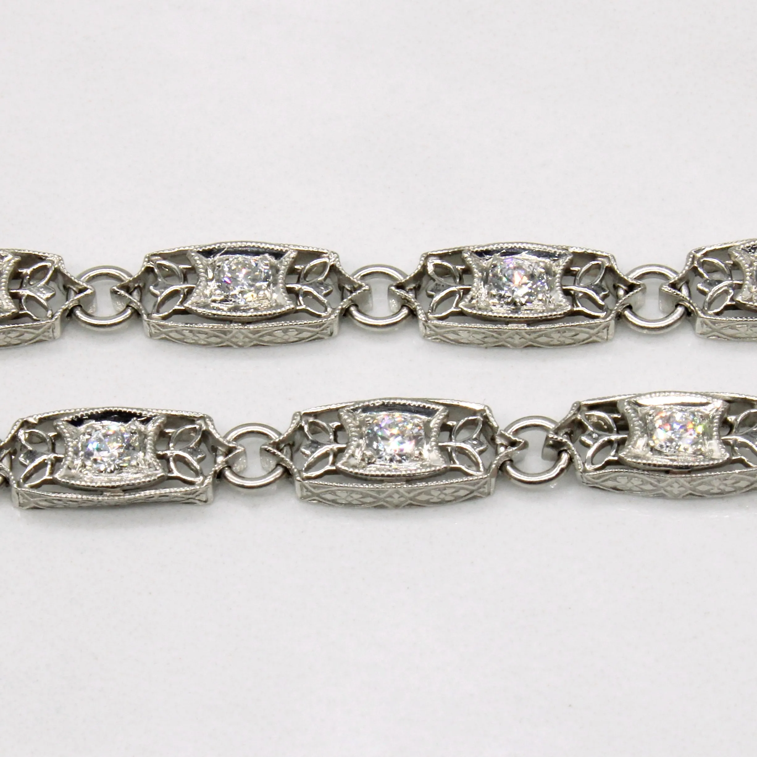 Art Deco Inspired Diamond Bracelet | 0.91ctw | 7.25" |