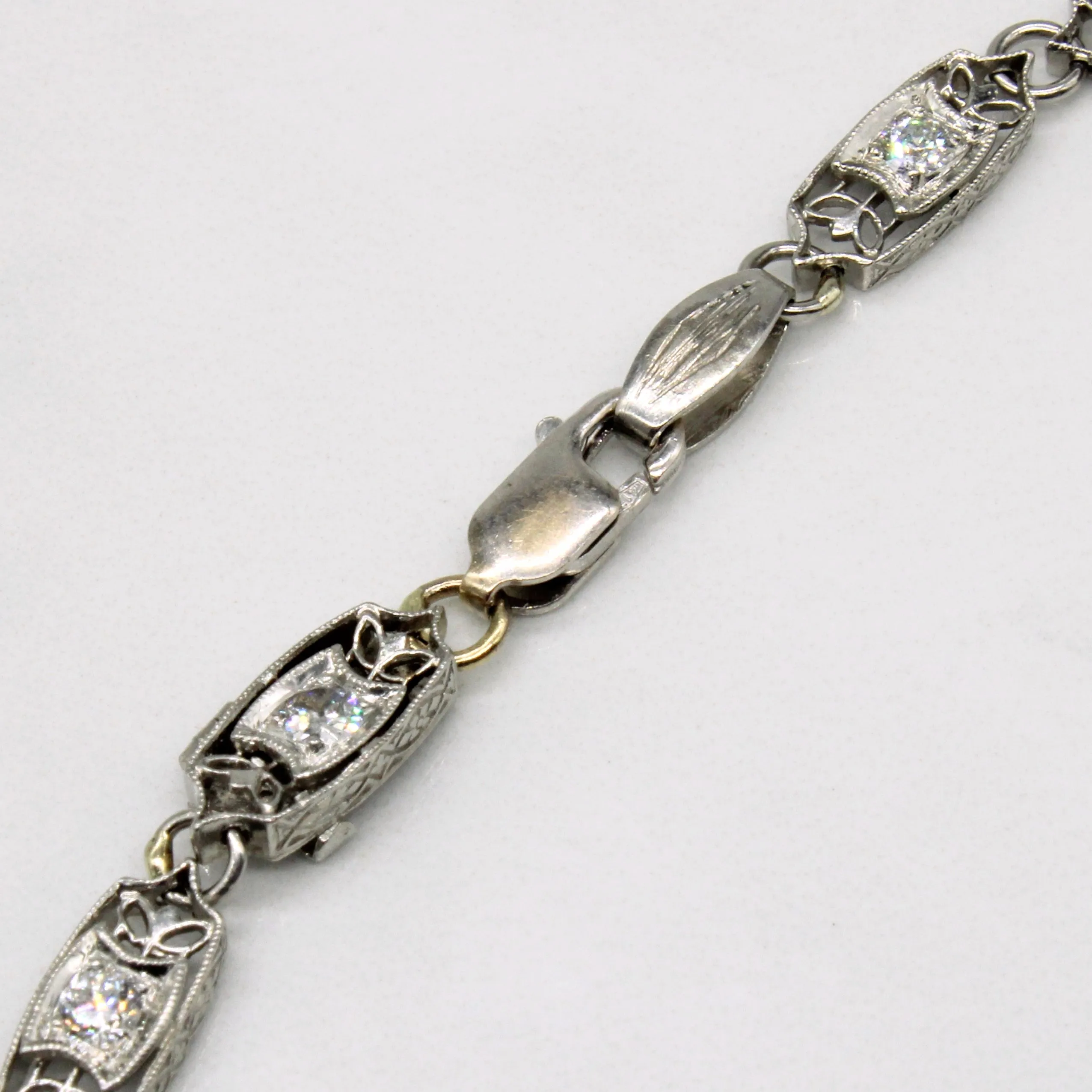 Art Deco Inspired Diamond Bracelet | 0.91ctw | 7.25" |