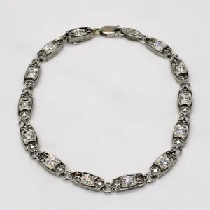 Art Deco Inspired Diamond Bracelet | 0.91ctw | 7.25" |