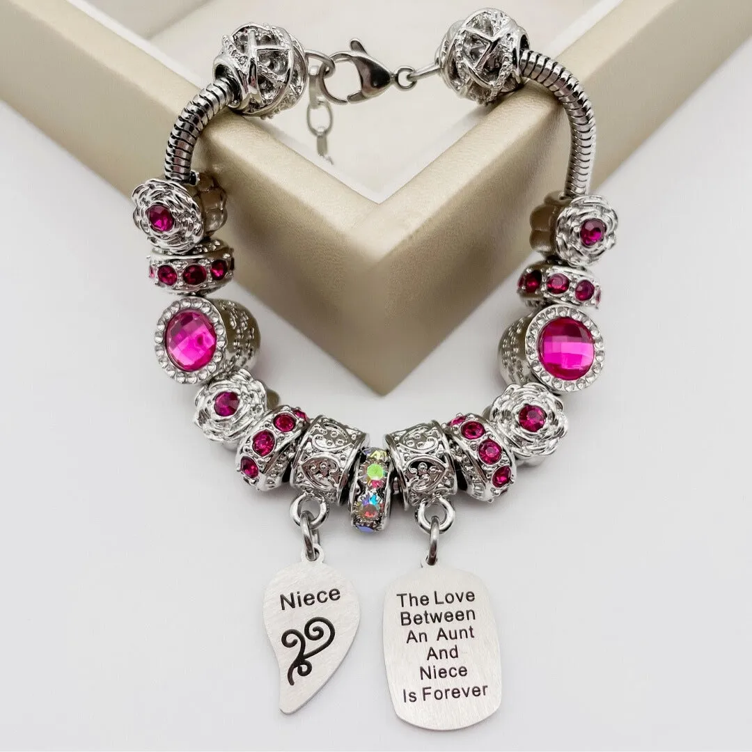 Aunt Niece Infinite Love Bracelets