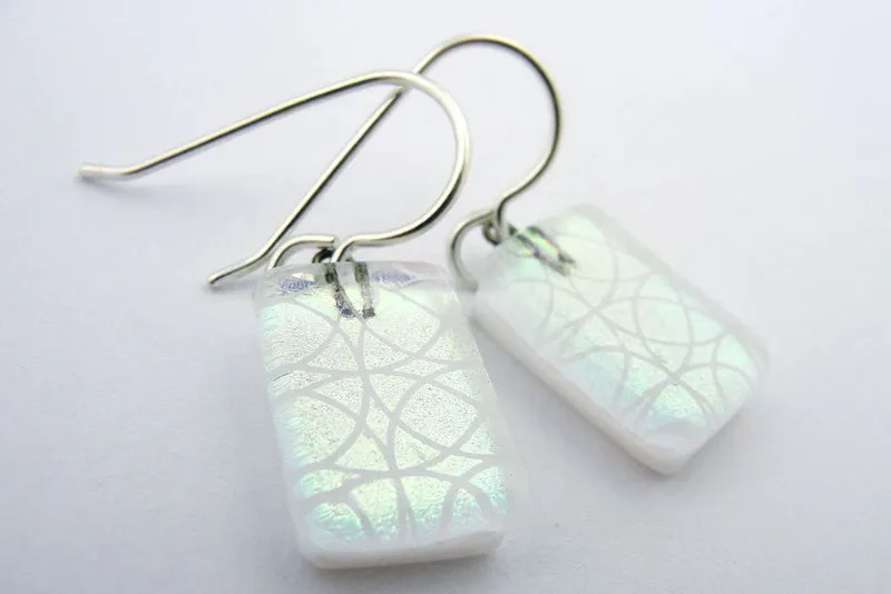 Axiom White Drop Earrings