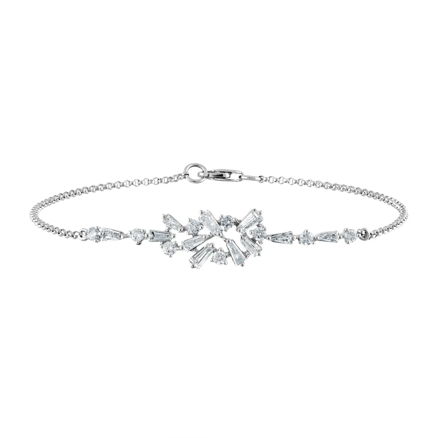 Baguette Cluster Braclet