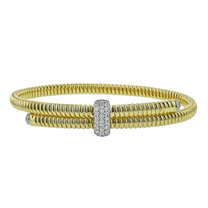 Bangle in 18k Gold with Diamonds