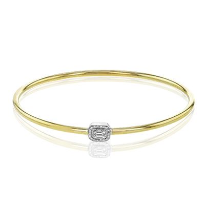 Bangle in 18k Gold with Diamonds