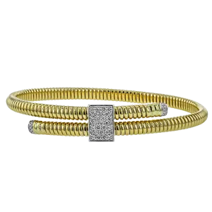 Bangle in 18k Gold with Diamonds
