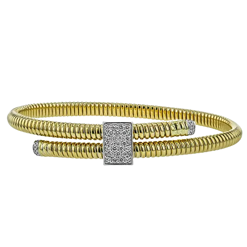 Bangle in 18k Gold with Diamonds