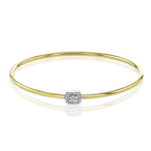 Bangle in 18k Gold with Diamonds