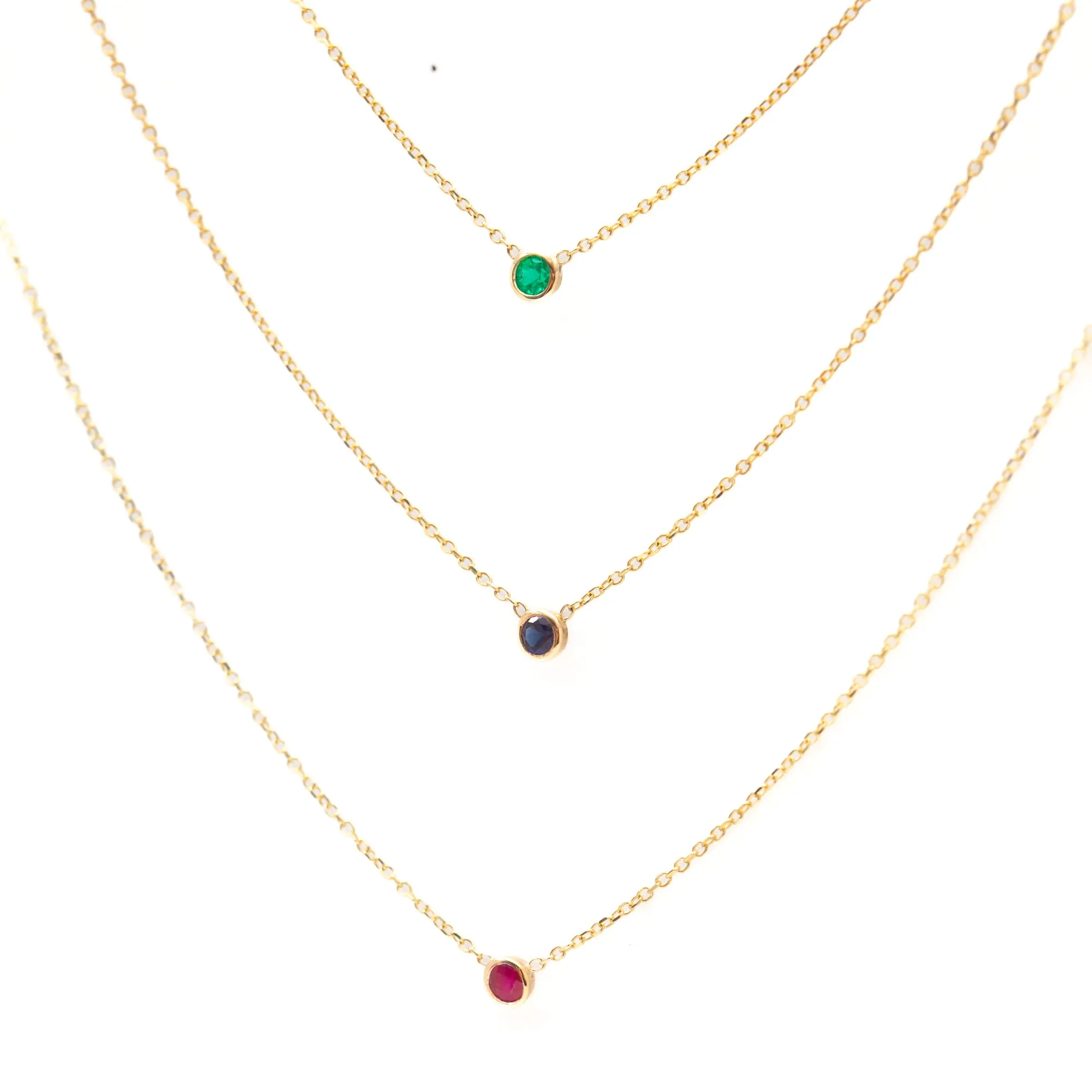 Barely-There Blue Sapphire Necklace