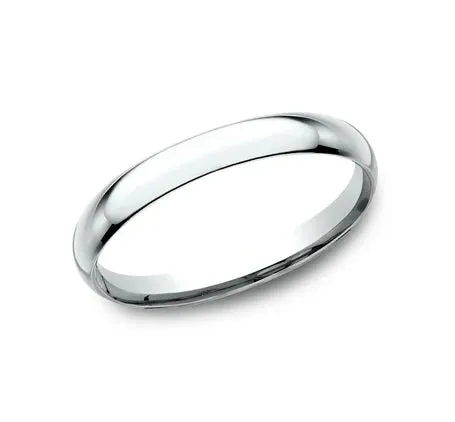 Benchmark 2mm Platinum Light Comfort-Fit Band
