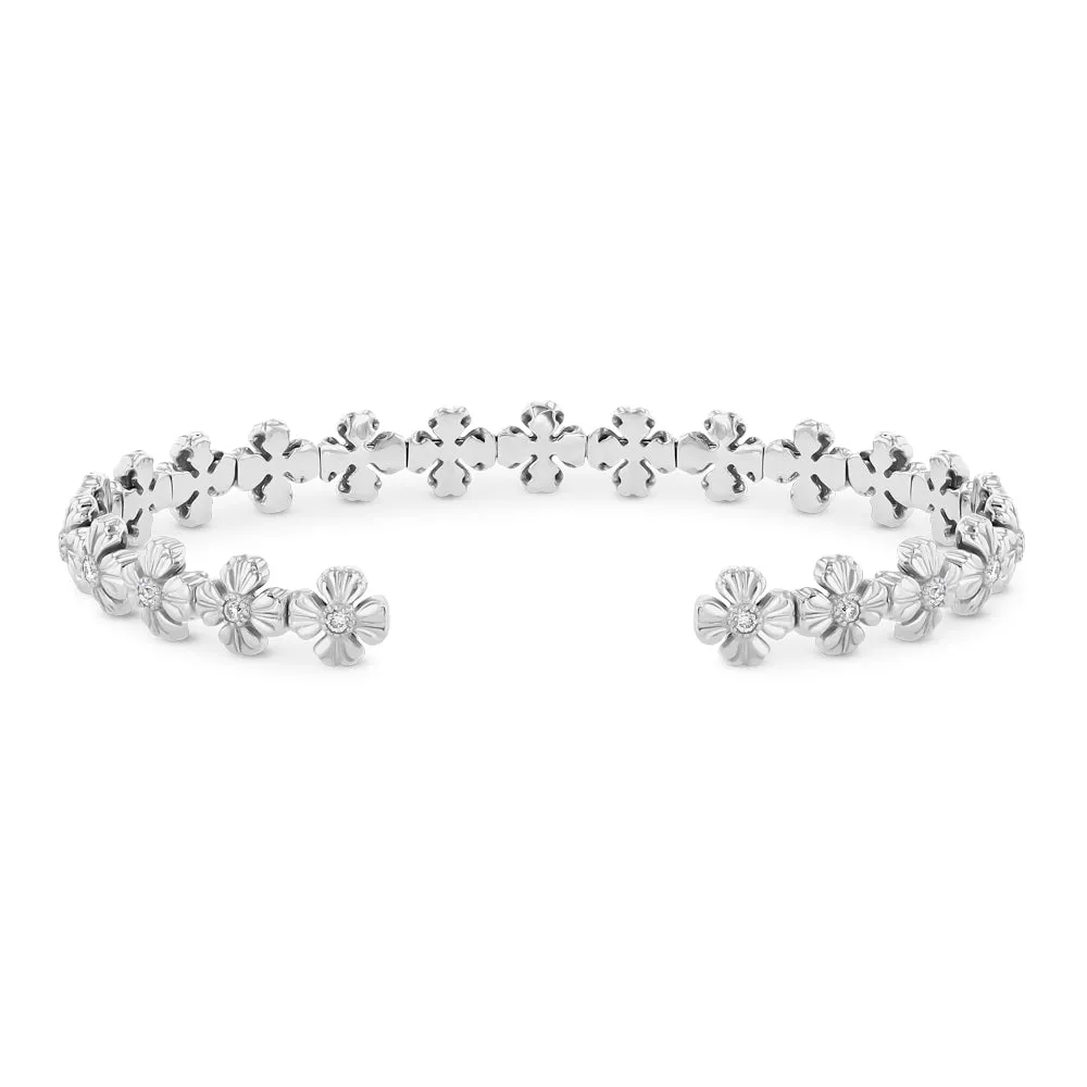 Best & Co. Flexible Clover Cuff (Platinum)