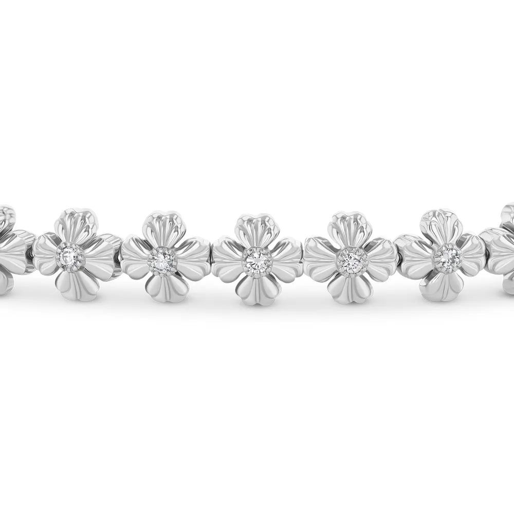 Best & Co. Flexible Clover Cuff (Platinum)