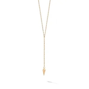 Birks 18k Yellow Gold Rock and Pearl Lariat Necklace