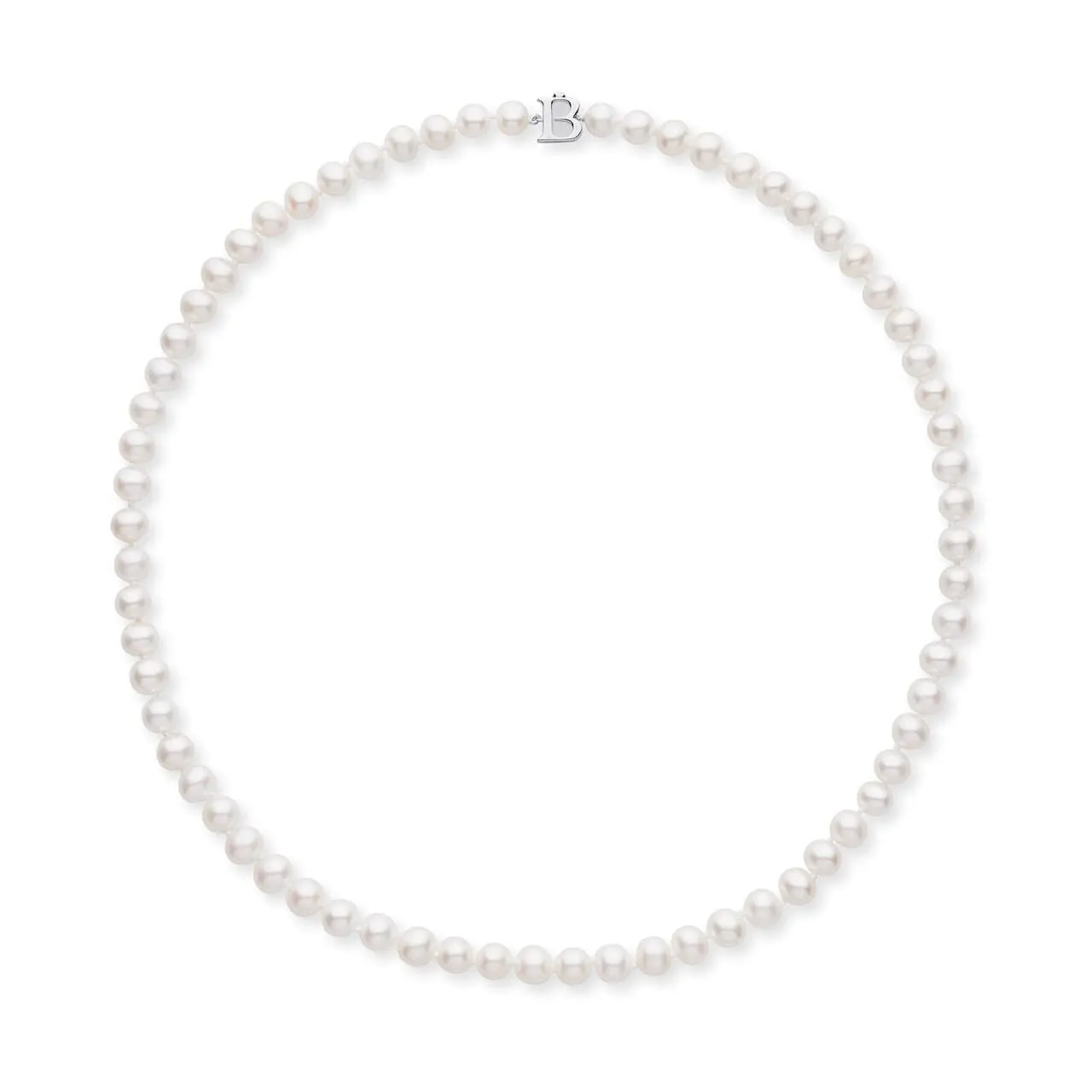 Birks Pearls 6-6.5mm Silver Cultured Freshwater Pearl Necklace
