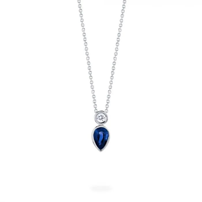 Birks Splash Diamond and Sapphire Necklace