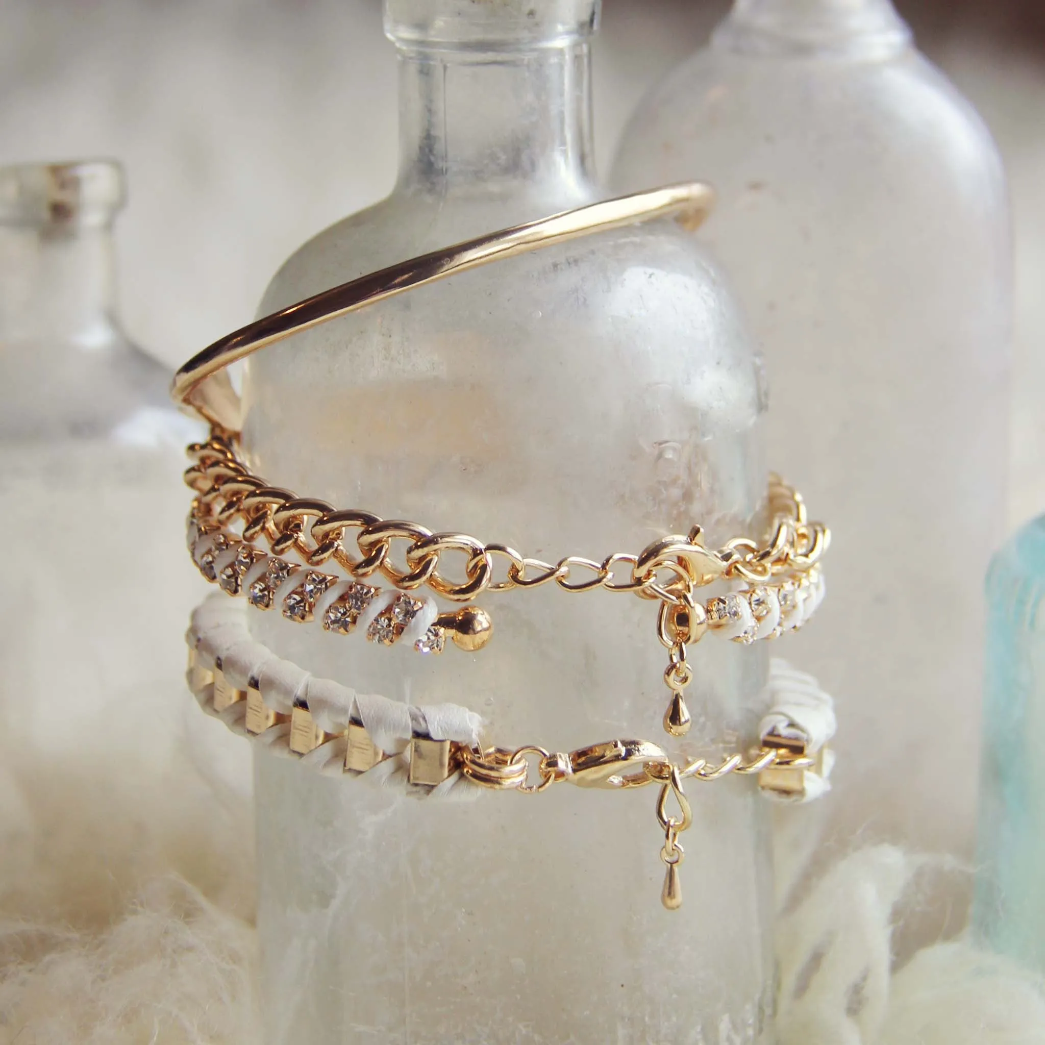 Bohemian Bangles Watch in White