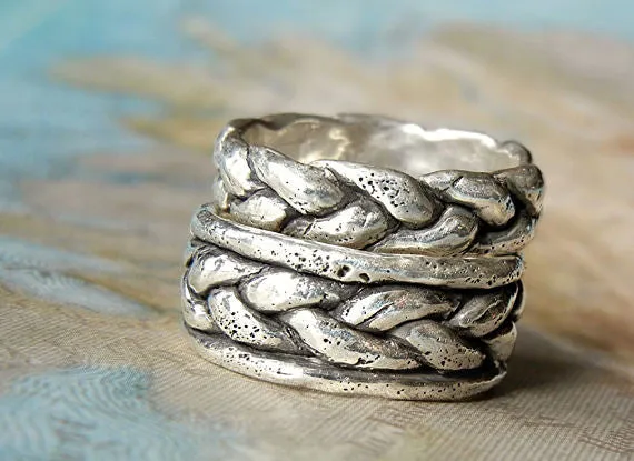 Braided Band Wedding Rings