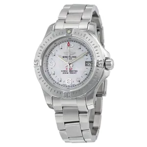 Breitling Colt Lady Mother of Pearl Diamond Watch A7738811-A769SS A7738811-A769-175A
