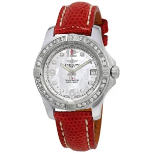 Breitling Colt Mother of Pearl Diamond Dial Ladies Watch A7438953/A771RDZT