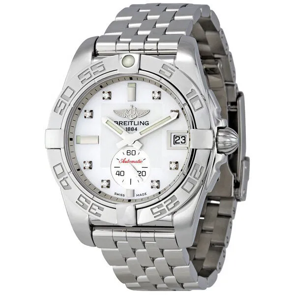 Breitling Galactic 36 Mother of Pearl Diamond Dial Unisex Watch A3733012-A717SS A3733012-A717-376A