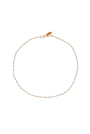 Bridal Round Freshwater Pearl Link Necklace