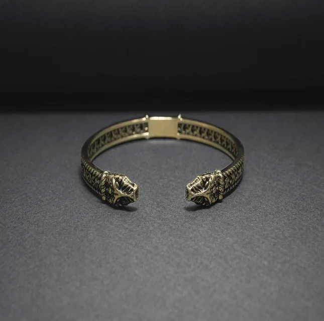 Bronze Viking Jormungandr Bracelet