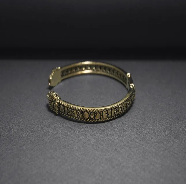 Bronze Viking Jormungandr Bracelet