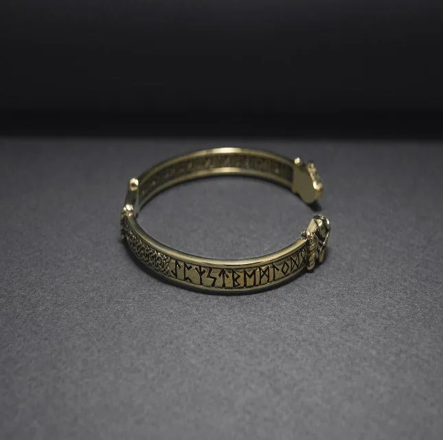 Bronze Viking Odins Ravens Bracelet