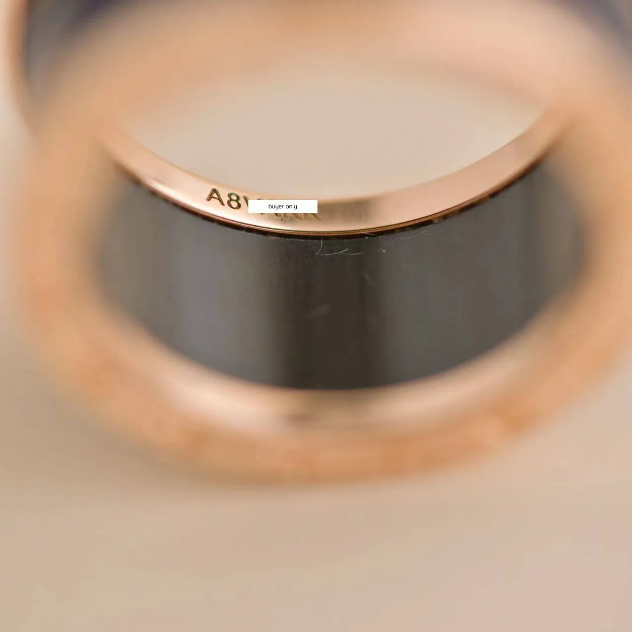 Bulgari B.Zero1 large Lapis Lazuli Rose Gold Ring Size 56