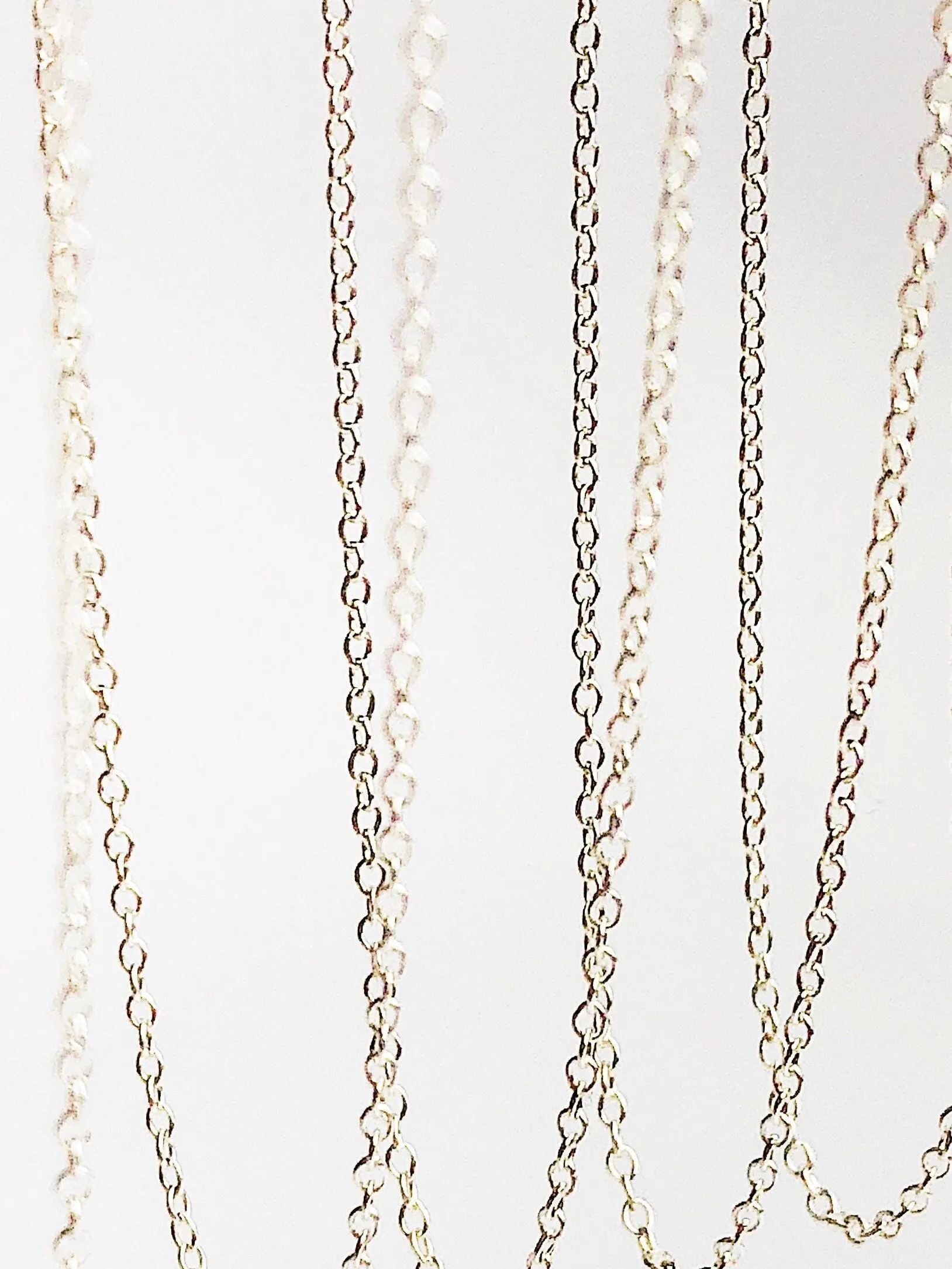 Bulk Quantity - 18" 925 Sterling Silver Anti Tarnish Alloy - 1mm Round Cable Chain Necklaces