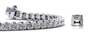 Captivating Shimmer Lab-Grown Diamond Tennis Bracelet with 4.73 ct.(finished) 3mm