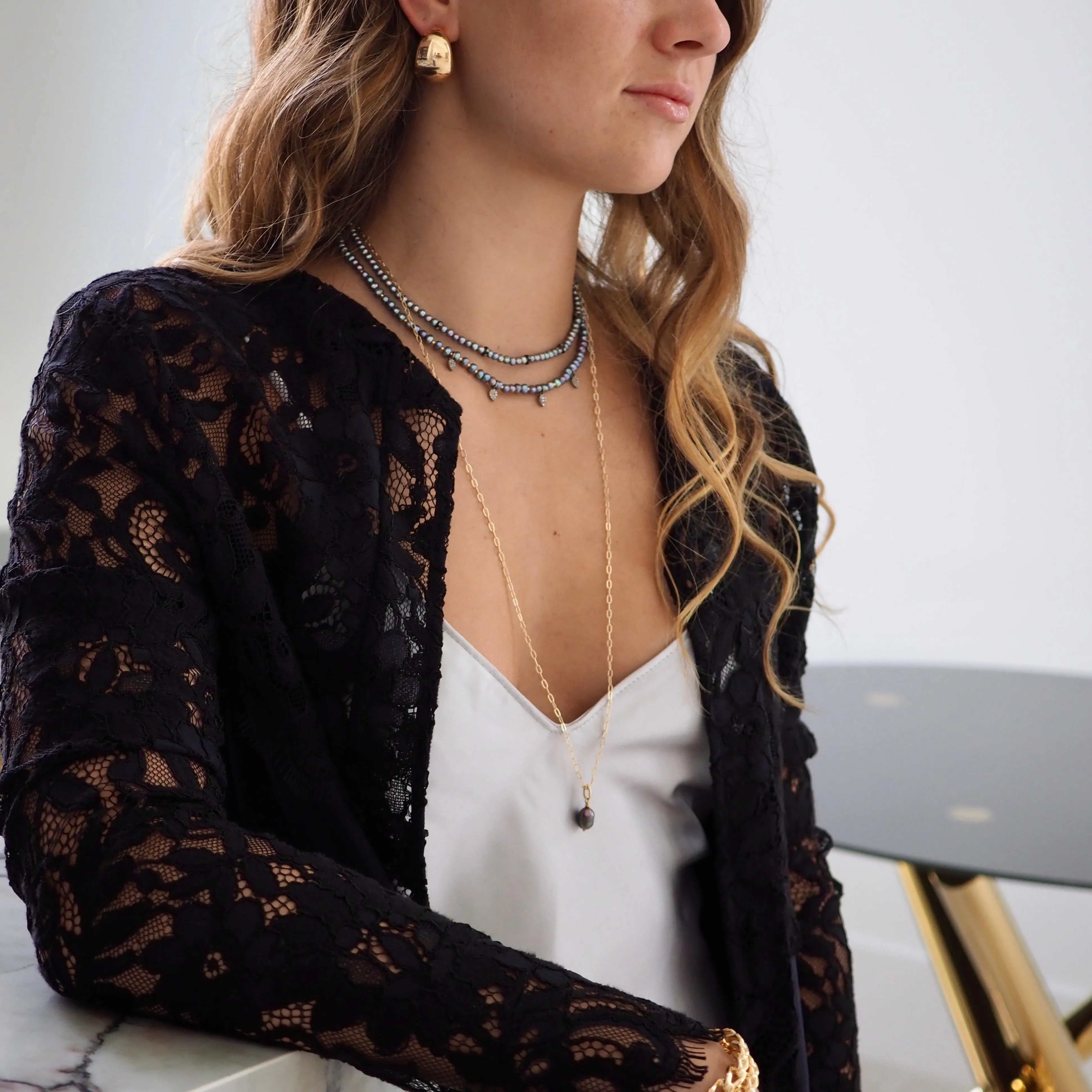 CARSON GREY MOTHER OF PEARL BEADED NECKLACES