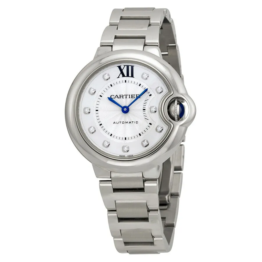 Cartier Ballon Bleu Automatic Diamond Dial Ladies Watch WE902074