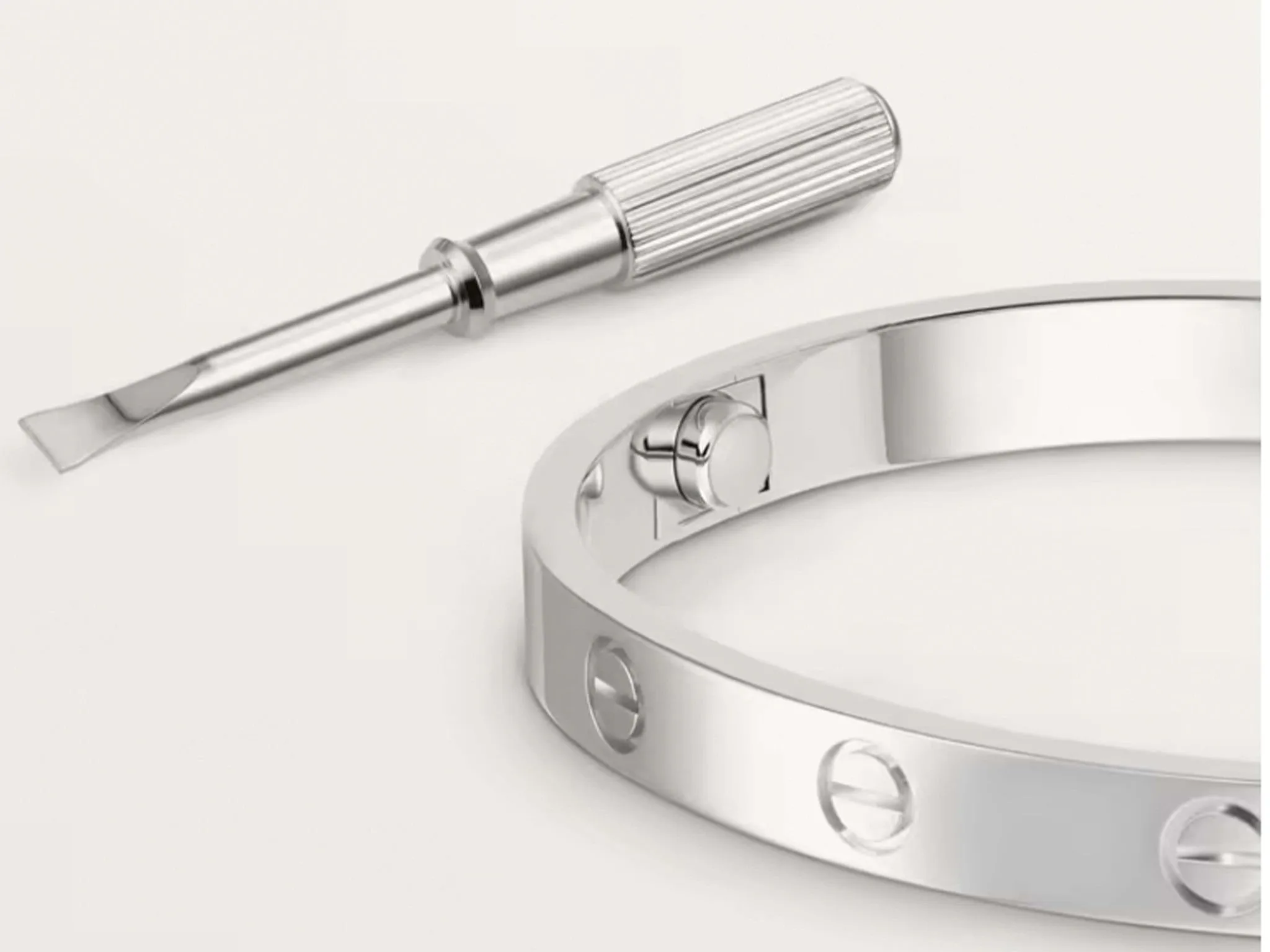Cartier Love Bracelet 18K White Gold Size 20