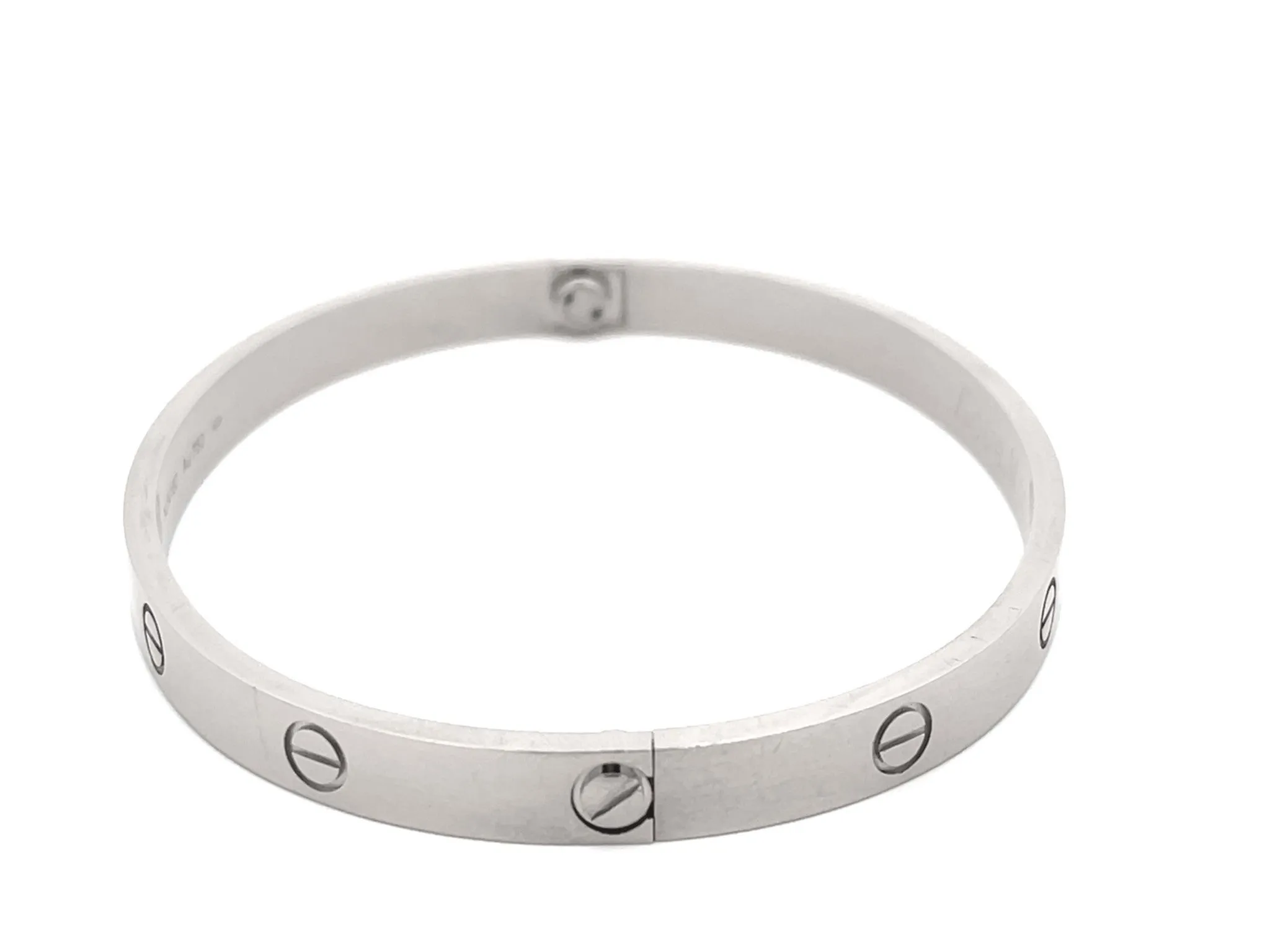 Cartier Love Bracelet 18K White Gold Size 20