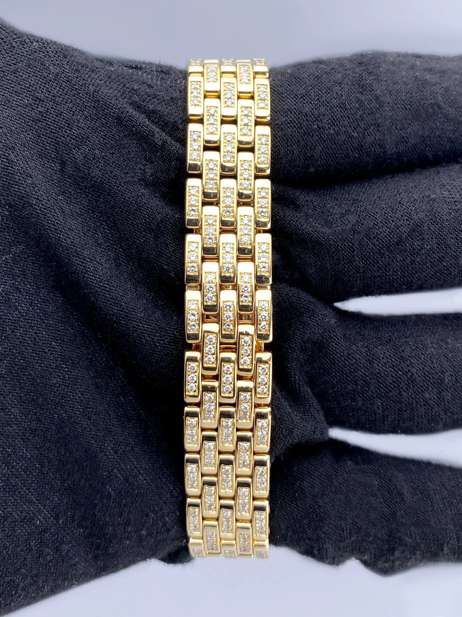 Cartier Panthere WF3072FF 18K Yellow Gold & Diamond Ladies Watch