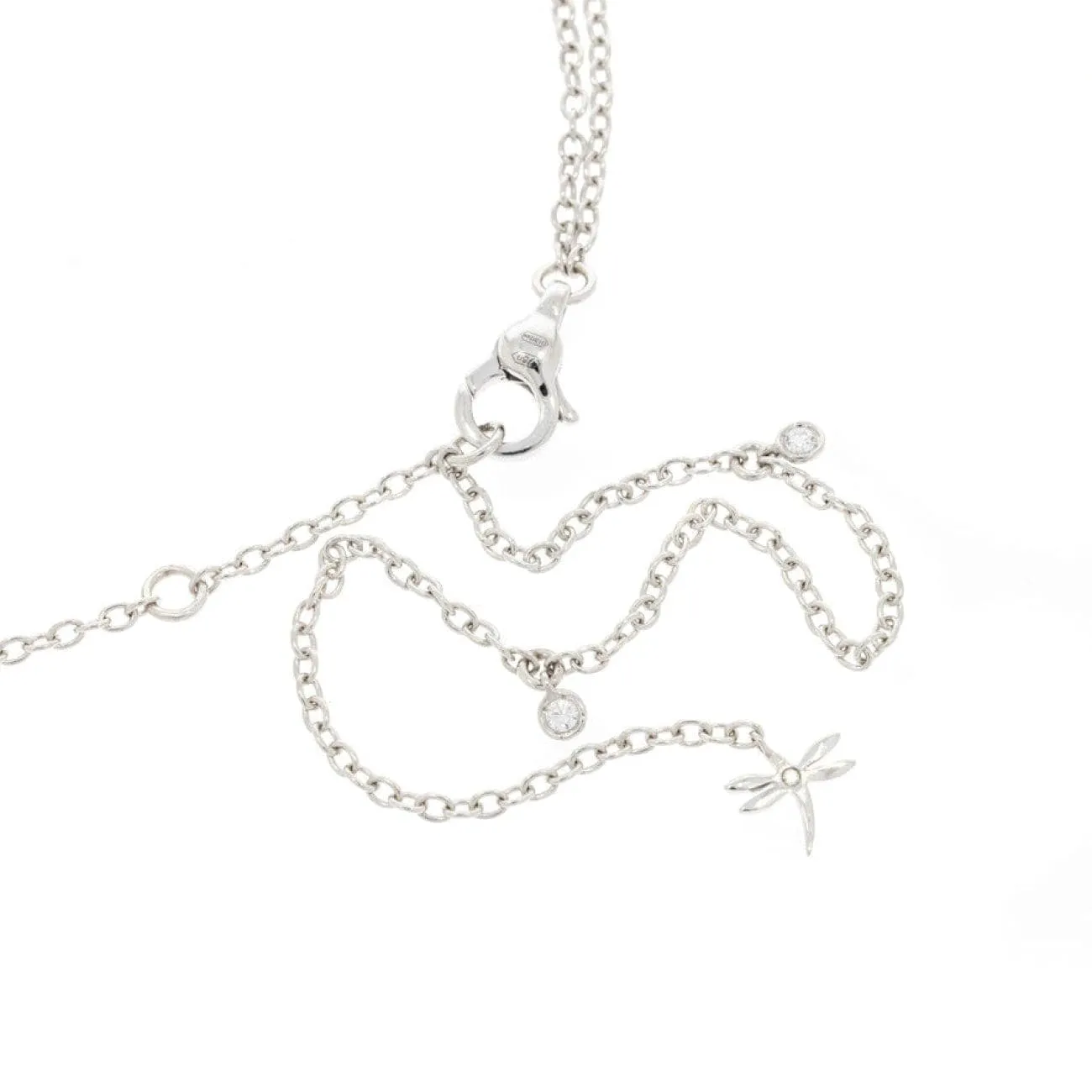 Casato 18k White Gold Sapphires & Diamonds Necklace