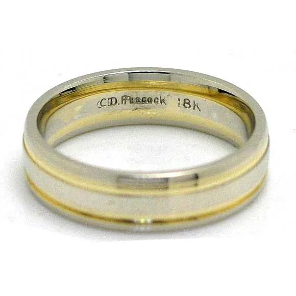 C.D. Peacock 18KT White Gold Wedding Band