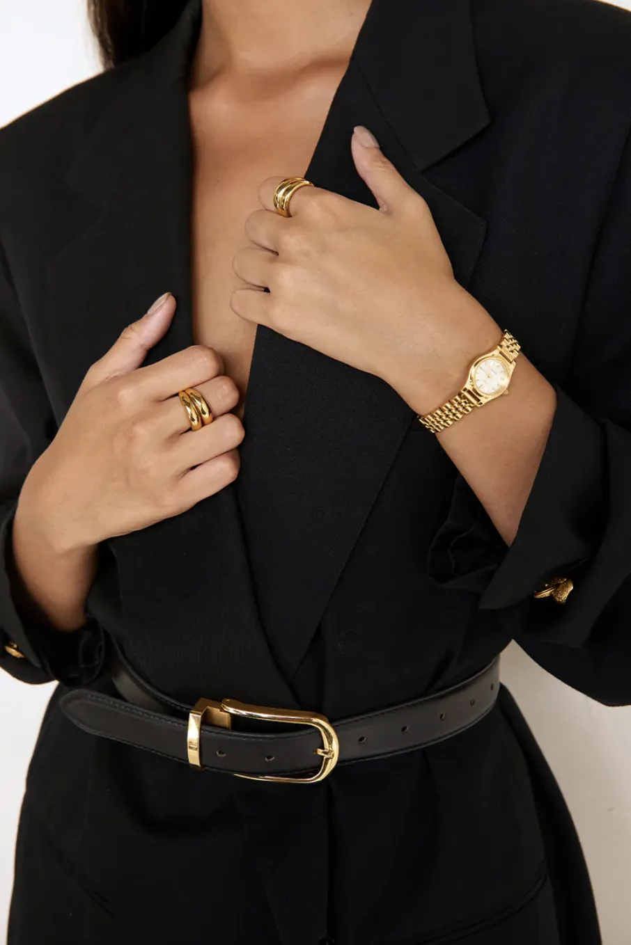 CENDRE ISOBEL WATCH - GOLD/WHITE