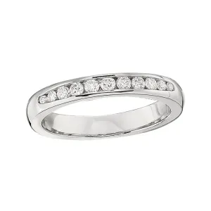 Channel Diamond Wedding Band