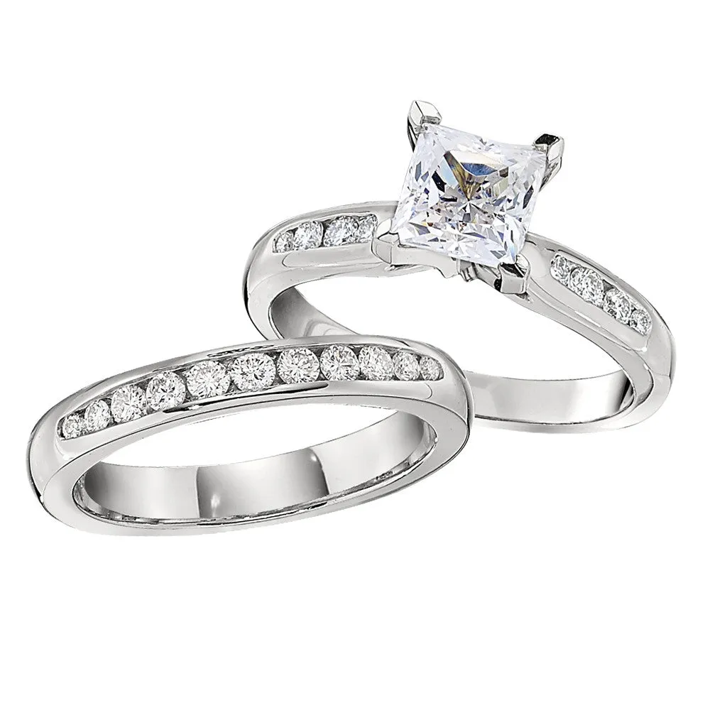 Channel Diamond Wedding Band