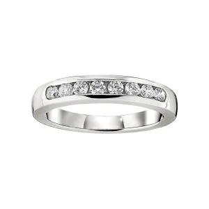 Channel Set Diamond Wedding Ring .05CT Diamonds