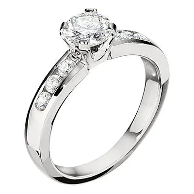 Channel Set Diamond Wedding Ring .05CT Diamonds