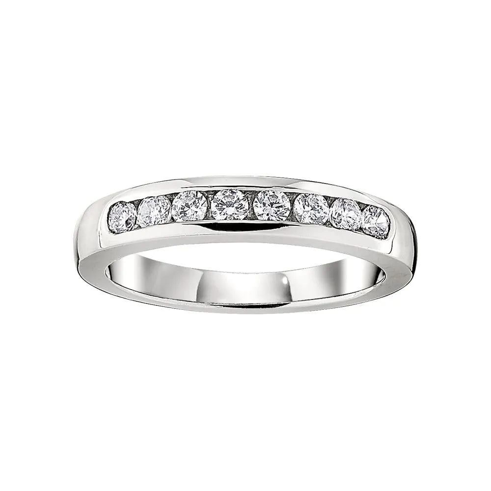 Channel Set Diamond Wedding Ring .05CT Diamonds